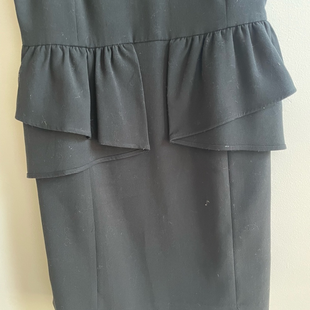 Michael Kors Black Peplum Sheath Mini Dress - Picture 10 of 14